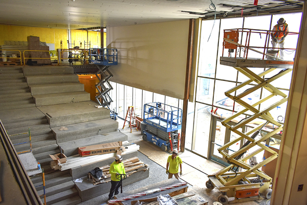 Collaborative learning spaces at Betty Irene Moore Hall